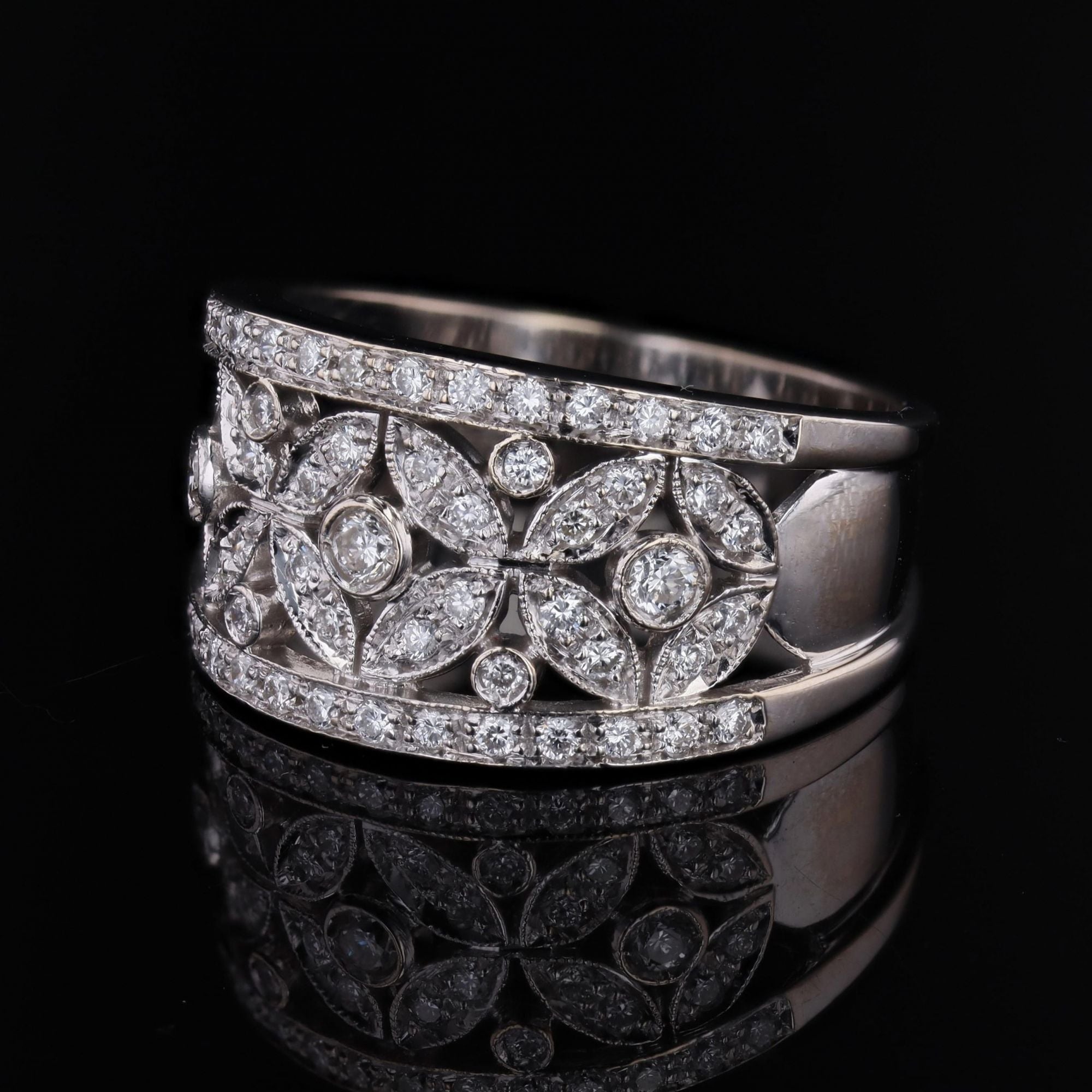 Bague Chimento or blanc diamants