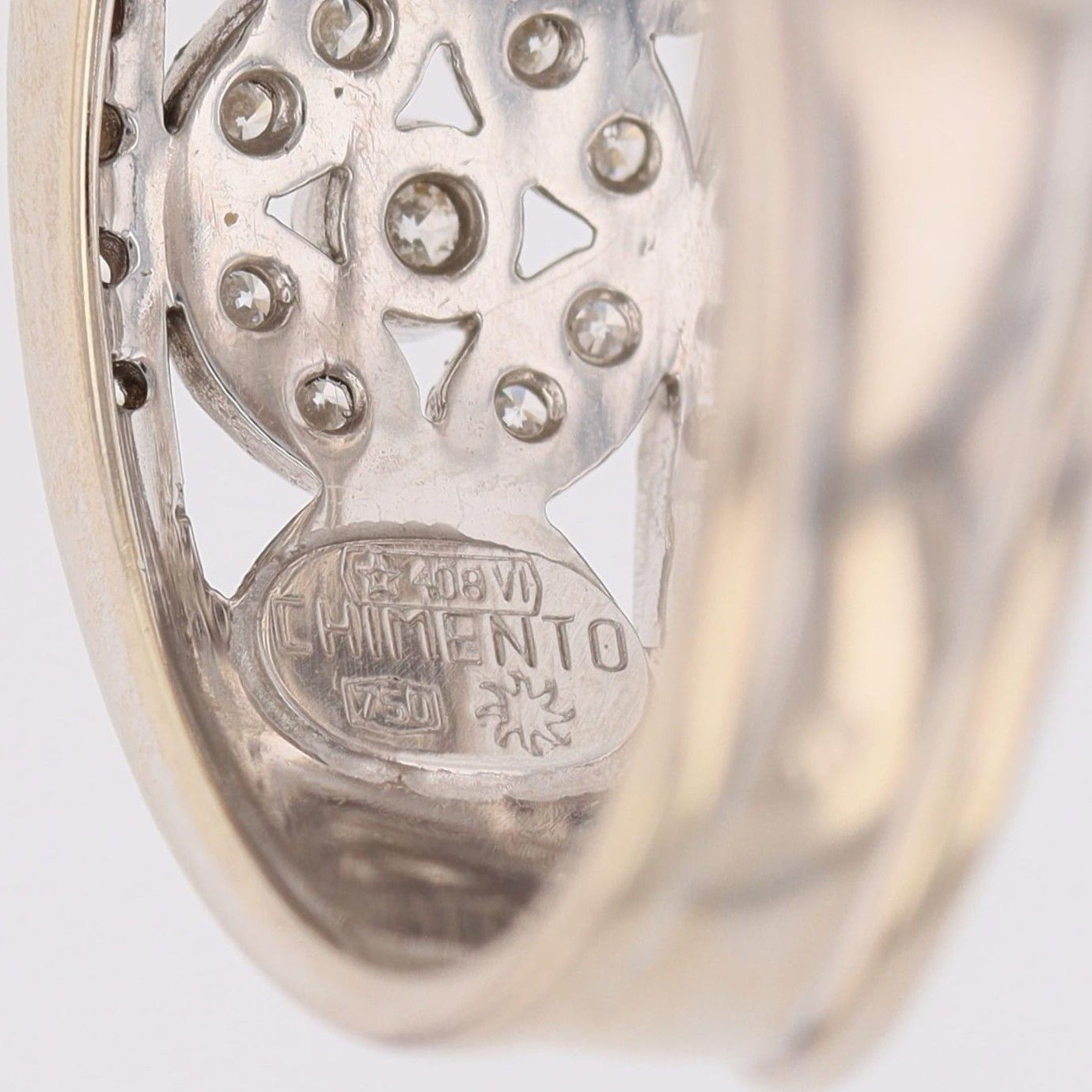 Bague Chimento or blanc diamants