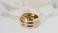 Bague Chopard Happy Diamond 3 ors et diamant - Castafiore