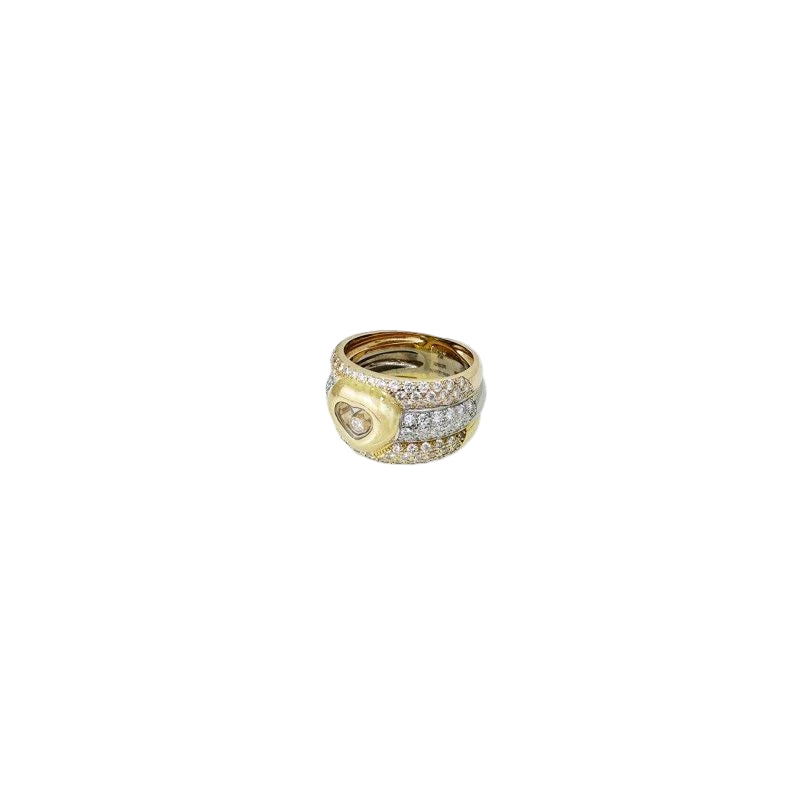 Bague CHOPARD Happy Diamonds en or jaune, or blanc, or rose et diamants