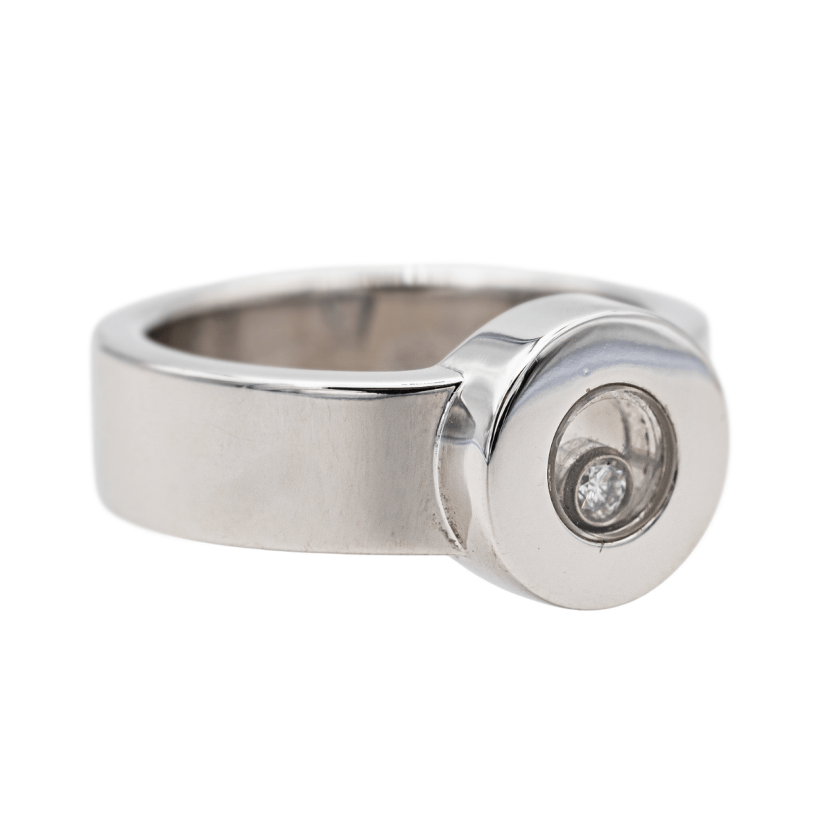 Bague CHOPARD "Happy Diamonds en or blanc et diamant - Castafiore