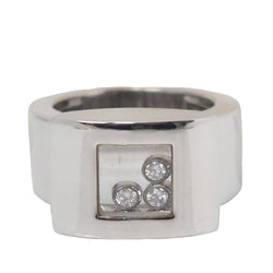 Bague Chopard Happy Diamonds en or blanc et diamants - Castafiore