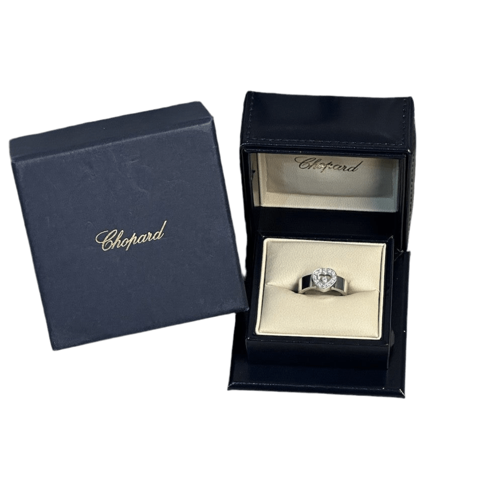 Bague CHOPARD "Happy Diamonds en or blanc et diamants - Castafiore