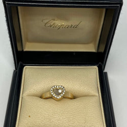 Bague CHOPARD Happy diamonds en or jaune et diamants - Castafiore