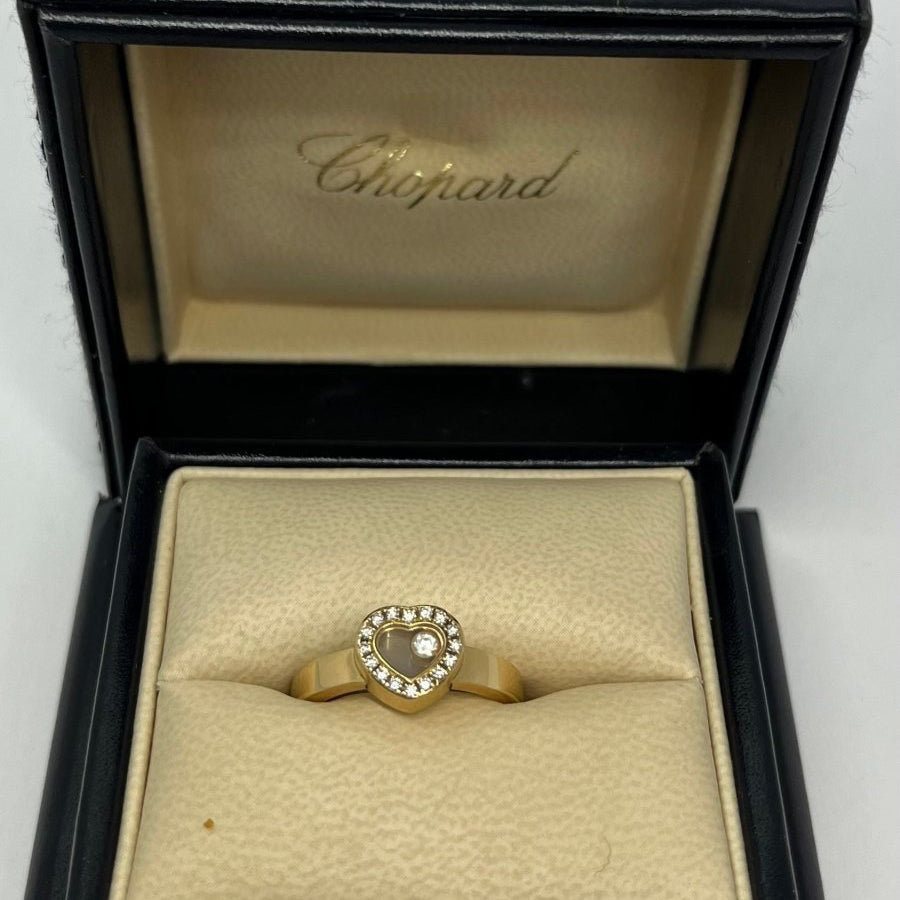 Bague CHOPARD Happy diamonds en or jaune et diamants - Castafiore