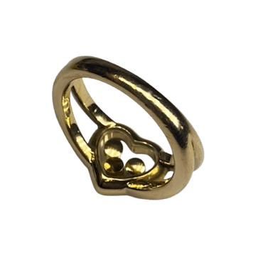 Bague CHOPARD "Happy Diamonds" en or jaune et diamants - Castafiore
