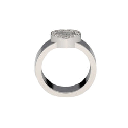 Bague Chopard Happy Diamonds Or Gris 18k Diamants de 2021. Taille 53. Ref : 822936 - Castafiore