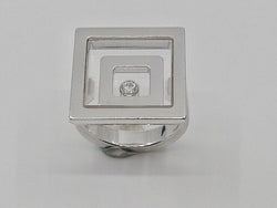 Bague CHOPARD, "Happy Spirit", en or gris et diamant - Castafiore