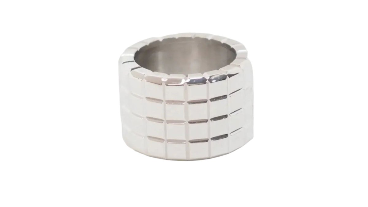 Bague CHOPARD, "Ice Cube" en or blanc - Castafiore