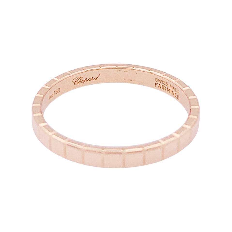 Bague CHOPARD "Ice Cube" en or rose - Castafiore