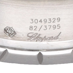 Bague Chopard "Ice Cube" Or Gris 18k . Taille 55. ref 82/3795. Boite d'origine. - Castafiore