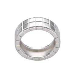 Bague Chopard "Ice Cube" Or Gris 18k . Taille 55. ref 82/3795. Boite d'origine. - Castafiore