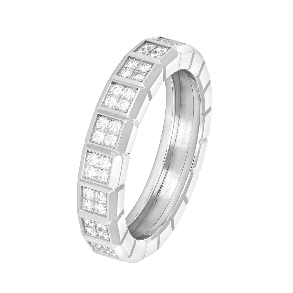 Bague Chopard Ice Cube Or Gris et Diamants - Castafiore