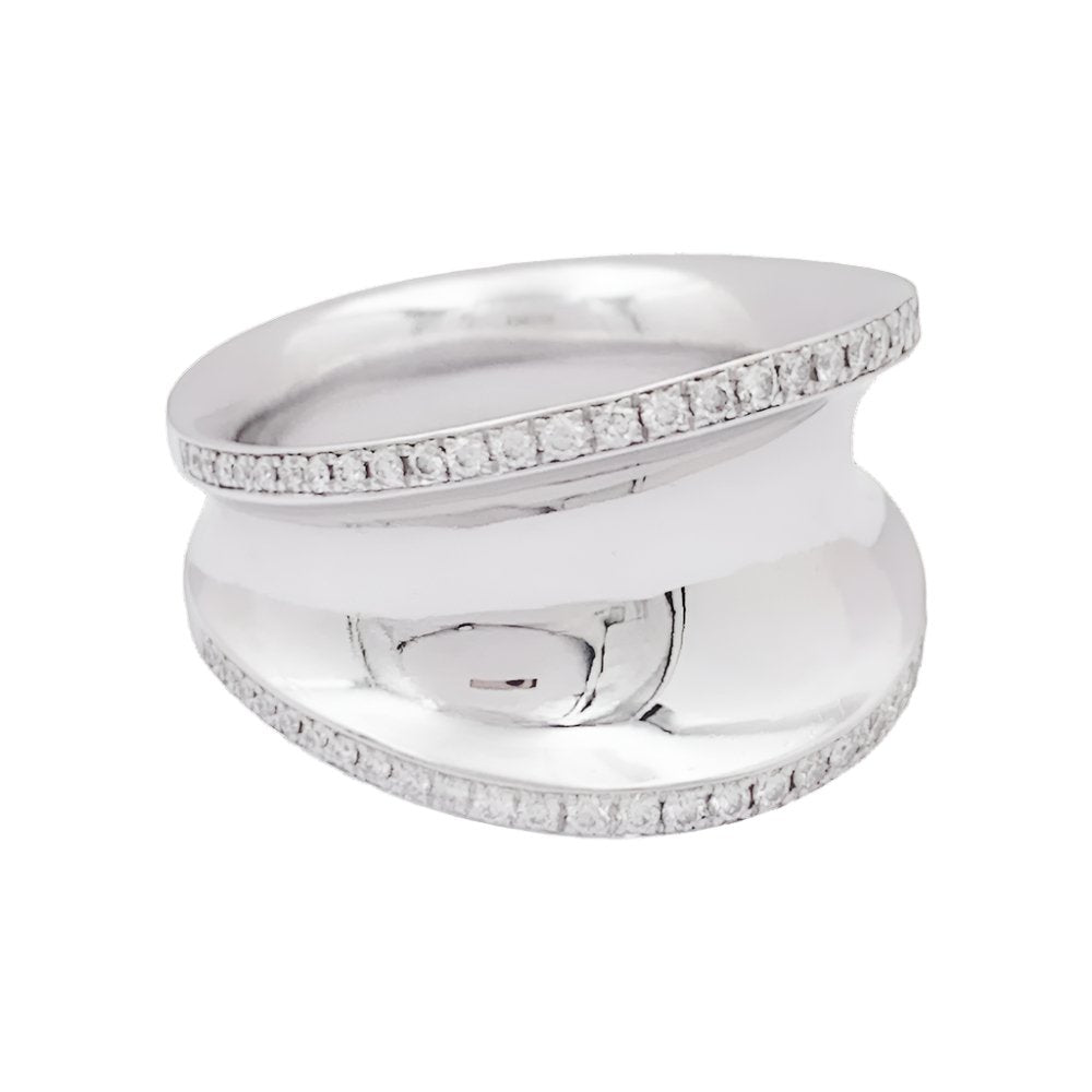 Bague CHOPARD "Impérial" en or blanc et diamants - Castafiore