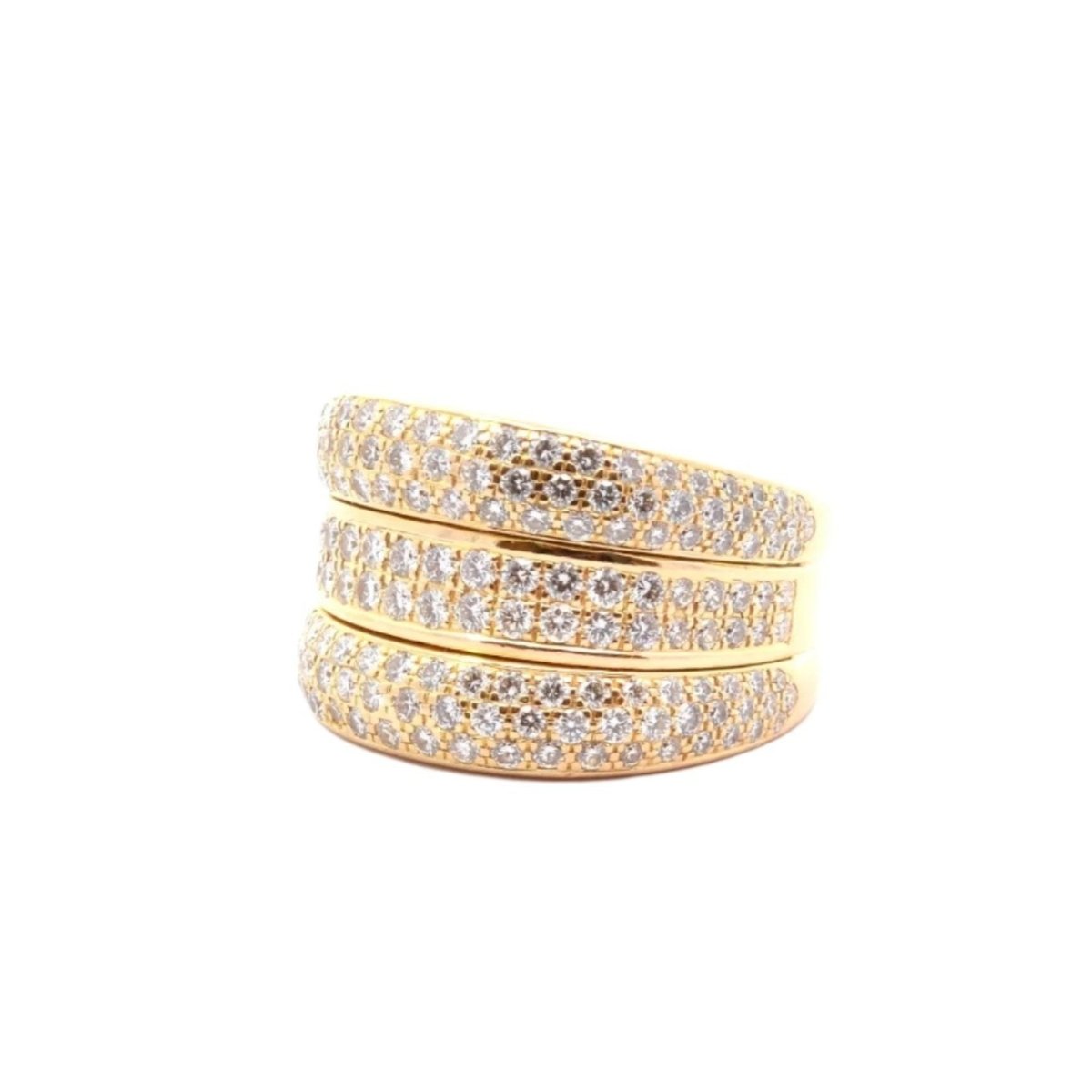 Bague CHOPARD "Strada" en or jaune et diamants - Castafiore