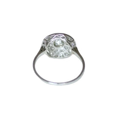 Bague Cible en platine et diamants - Castafiore