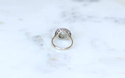 Bague Cible Ronde Art Deco Diamants 1,97 Cts - Castafiore