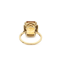 Bague citrine en or jaune - Castafiore
