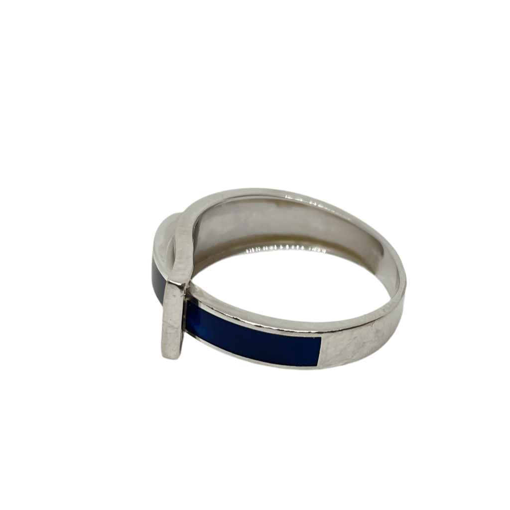 Bague CLOZEAU en or blanc, nacre et diamants - Castafiore