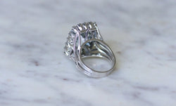 Bague Cocktail Aigue Marine et Diamants - Castafiore