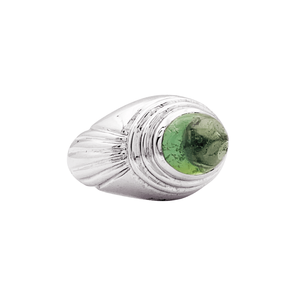 Ring Boucheron, "Jaïpur", white gold and green tourmaline.
