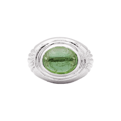 Ring Boucheron, "Jaïpur", white gold and green tourmaline.