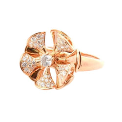 Bague Cocktail BULGARI "Diva's Dream" en or rose et diamants - Castafiore