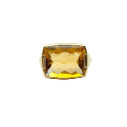 Bague Cocktail BULGARI "Metropolis" en or jaune et citrine - Castafiore