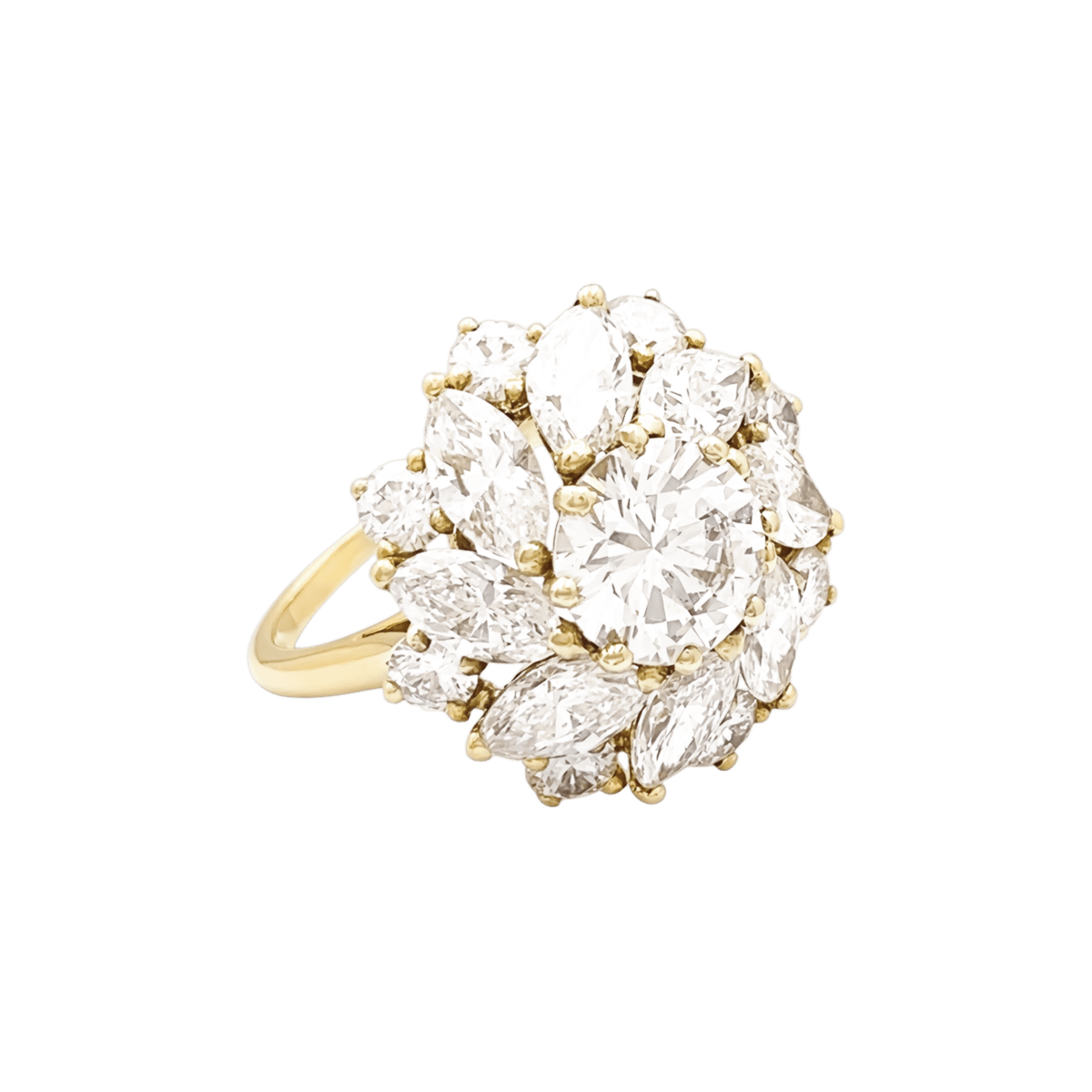 Bague Cocktail CARTIER en or jaune et diamants - Castafiore