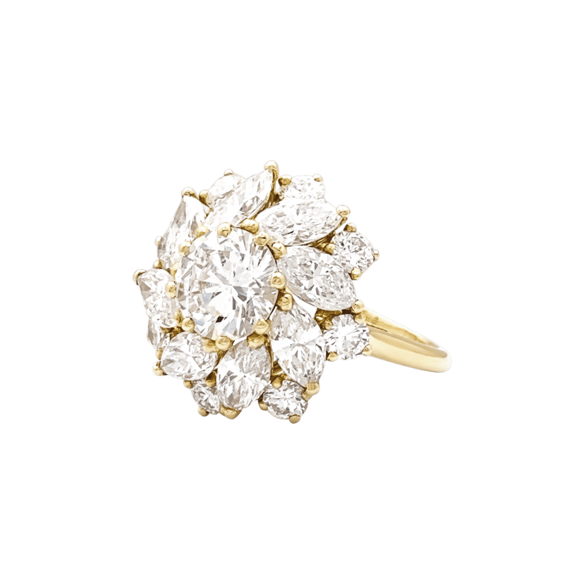 Bague Cocktail CARTIER en or jaune et diamants - Castafiore