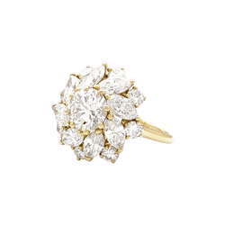 Bague Cocktail CARTIER en or jaune et diamants - Castafiore