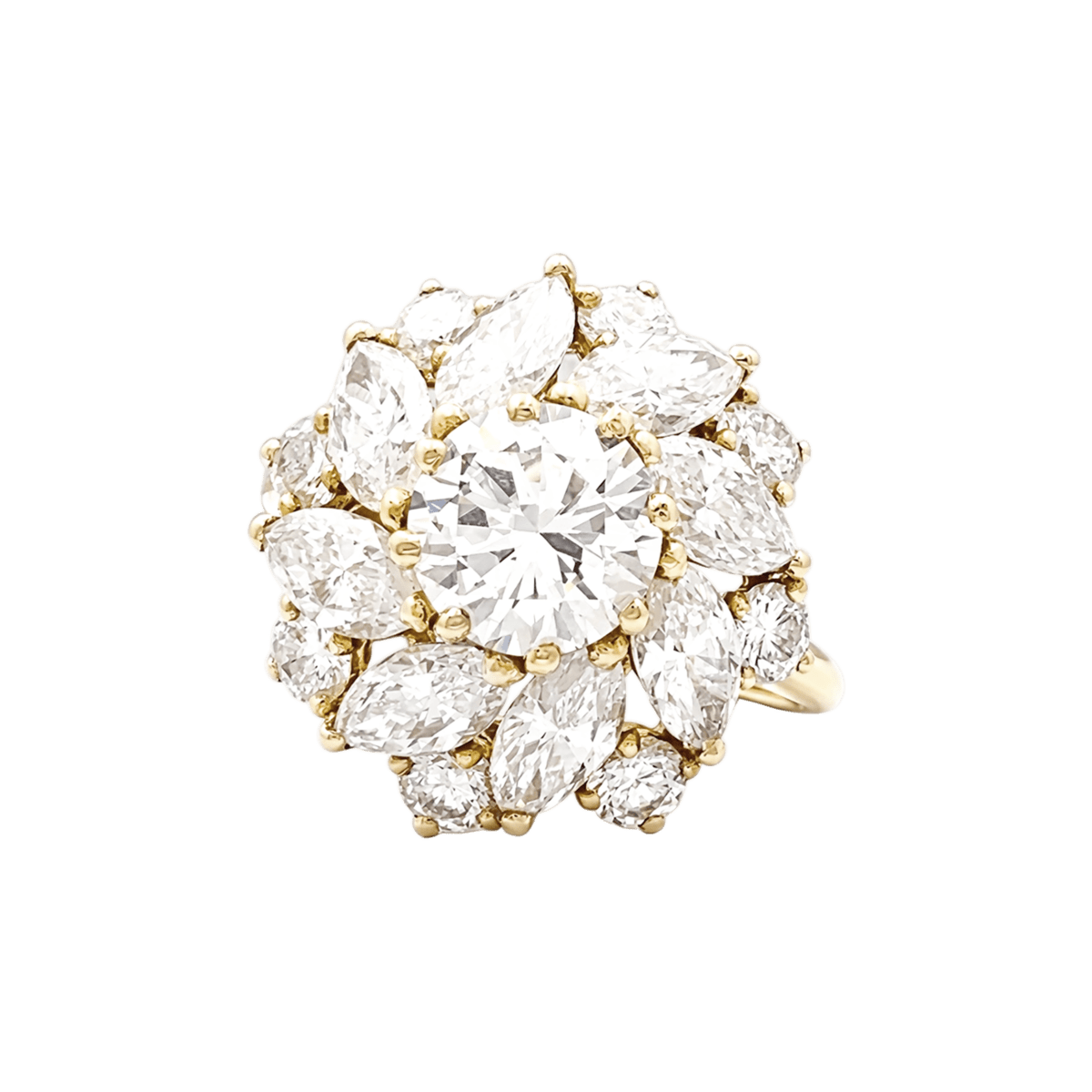 Bague Cocktail CARTIER en or jaune et diamants - Castafiore