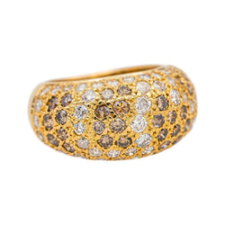Bague Cocktail CARTIER "Sauvage" en or jaune et diamants - Castafiore