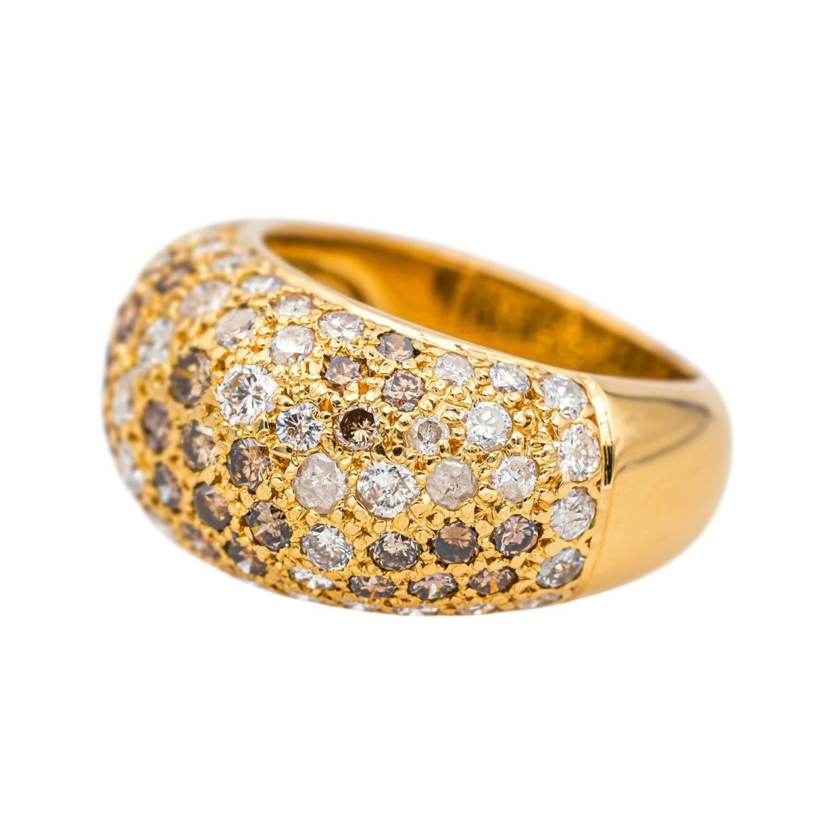 Bague Cocktail CARTIER "Sauvage" en or jaune et diamants - Castafiore