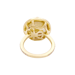 Bague Cocktail CHAUMET "Attrape Moi Si Tu M’aimes" en or jaune, quartz et diamants - Castafiore