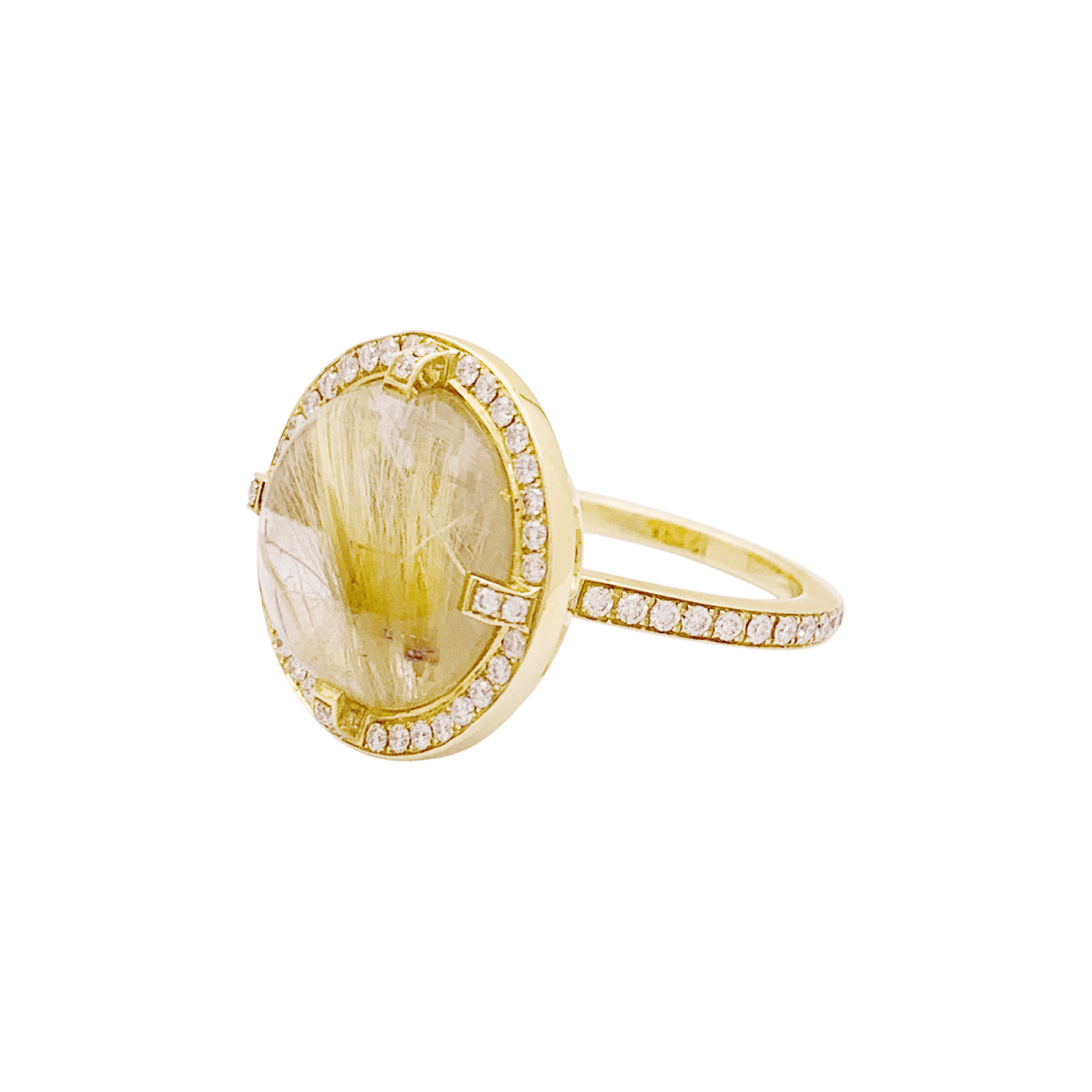 Bague Cocktail CHAUMET "Attrape Moi Si Tu M’aimes" en or jaune, quartz et diamants - Castafiore
