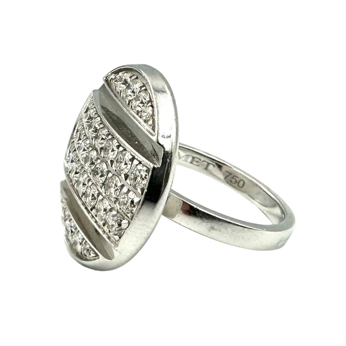 Bague Cocktail CHAUMET "Class One Croisière" en or blanc et diamants - Castafiore