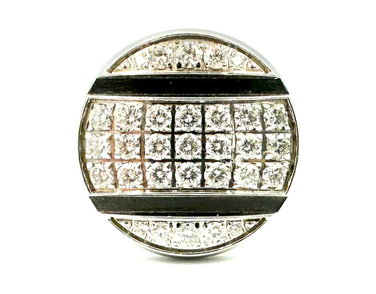 Bague Cocktail CHAUMET "Class One Croisière" en or blanc et diamants - Castafiore