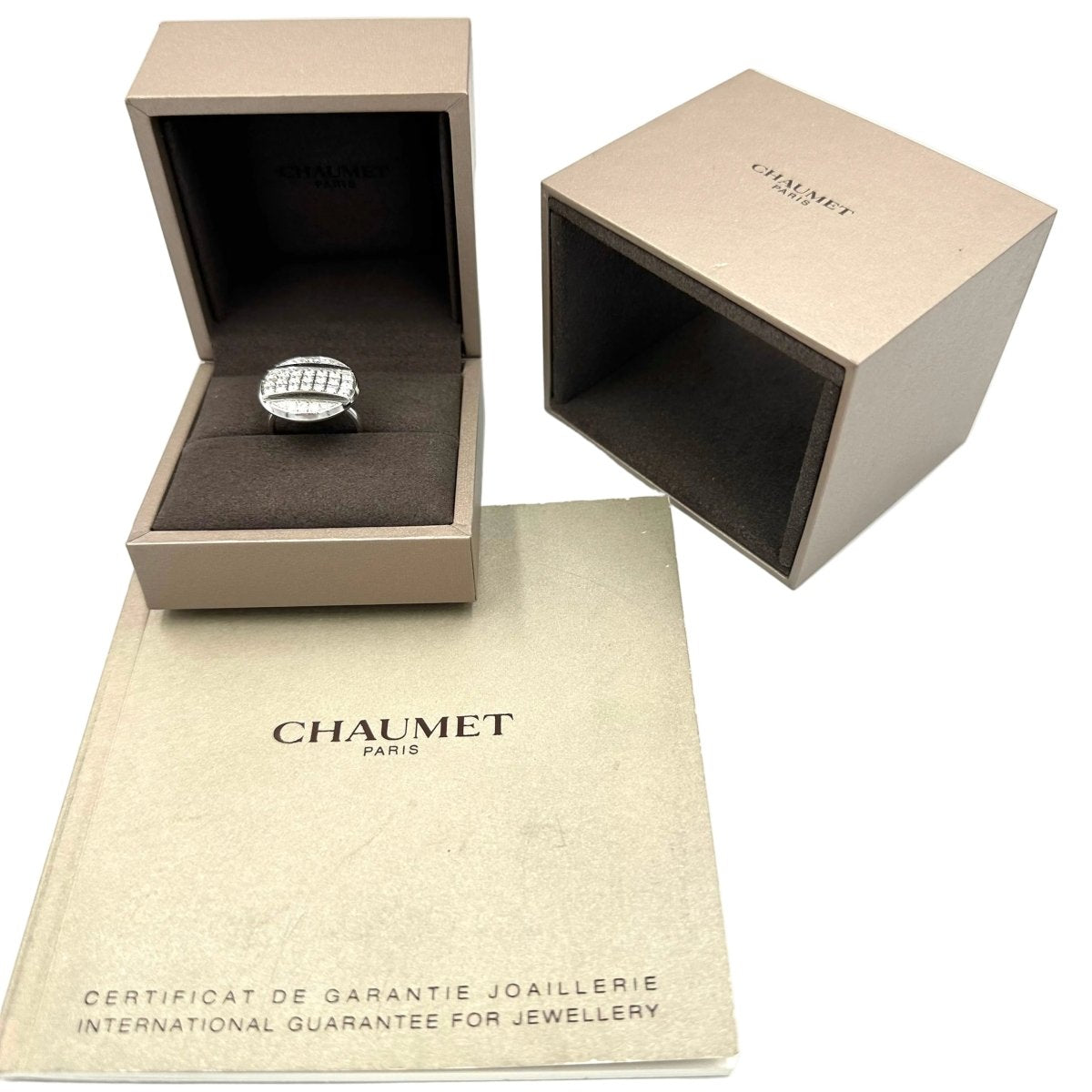 Bague Cocktail CHAUMET "Class One Croisière" en or blanc et diamants - Castafiore