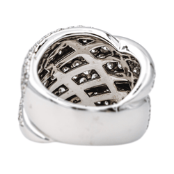 Bague Cocktail DAMIANI "Gomitolo" en or blanc et diamants - Castafiore