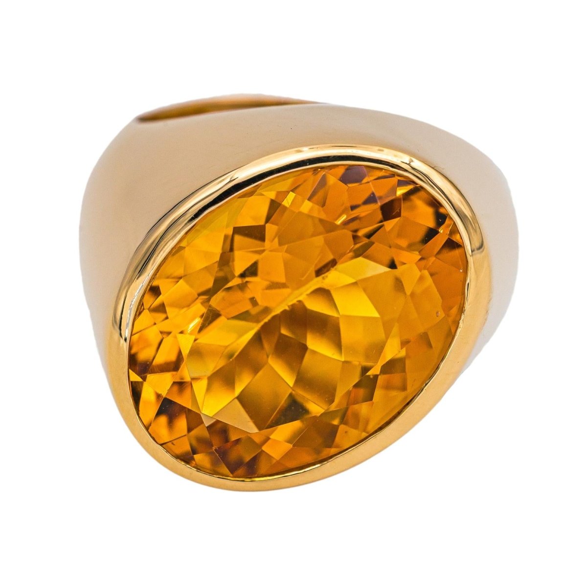 Dinh Van Ring  Yellow gold Citrine