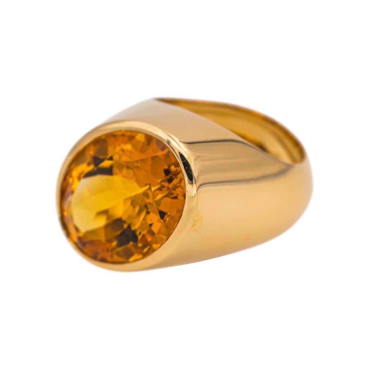 Dinh Van Ring  Yellow gold Citrine