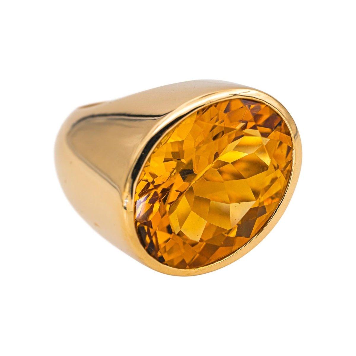 Dinh Van Ring  Yellow gold Citrine