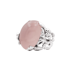 Bague Cocktail DIOR "Gourmande" en or blanc, quartz et diamants - Castafiore