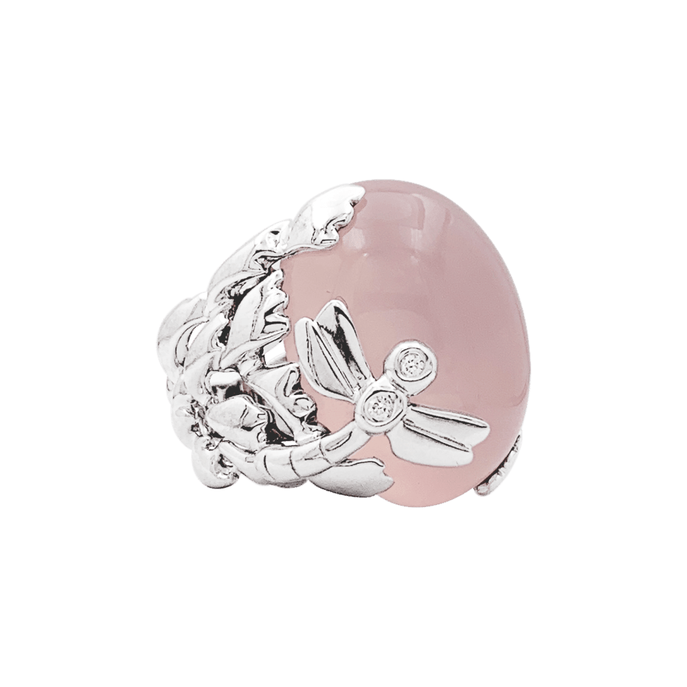 Bague Cocktail DIOR "Gourmande" en or blanc, quartz et diamants - Castafiore