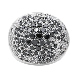 Bague Cocktail en or blanc et diamants - Castafiore