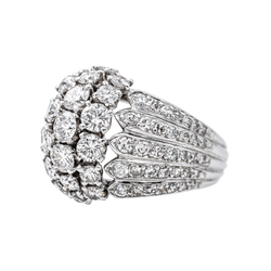 Bague Cocktail en or blanc et diamants - Castafiore