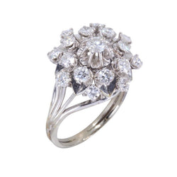Bague Cocktail en or blanc et diamants - Castafiore