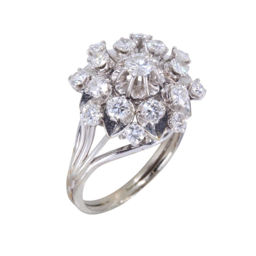 Bague Cocktail en or blanc et diamants - Castafiore