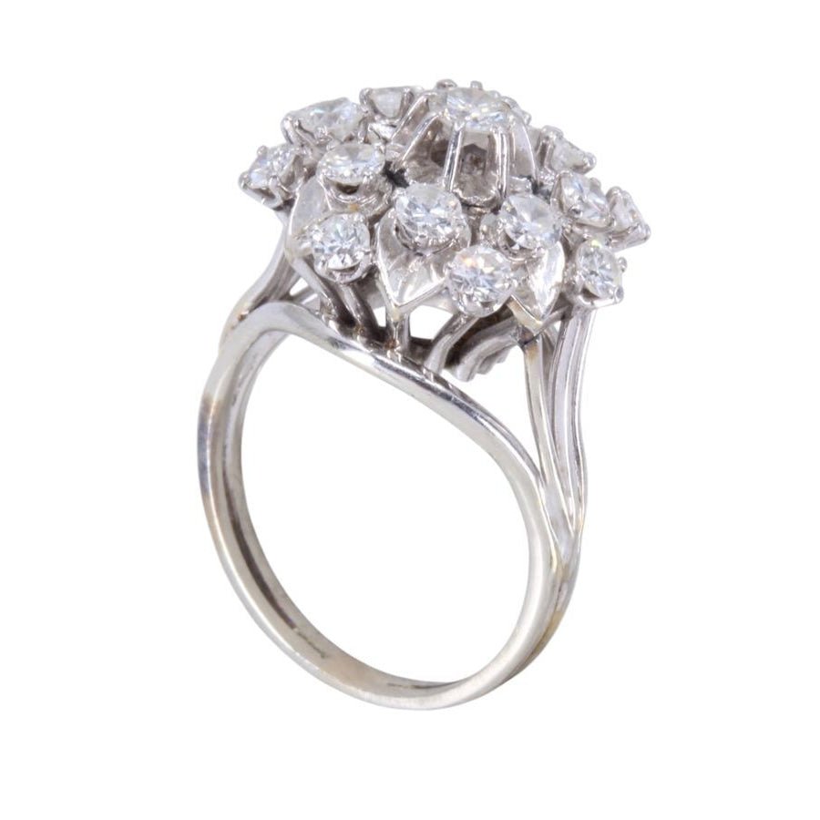 Bague Cocktail en or blanc et diamants - Castafiore
